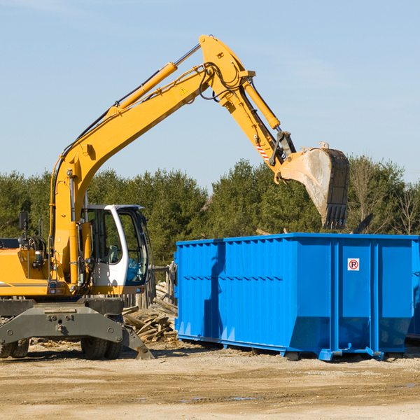 can i choose the location where the residential dumpster will be placed in Lawrence County Ohio